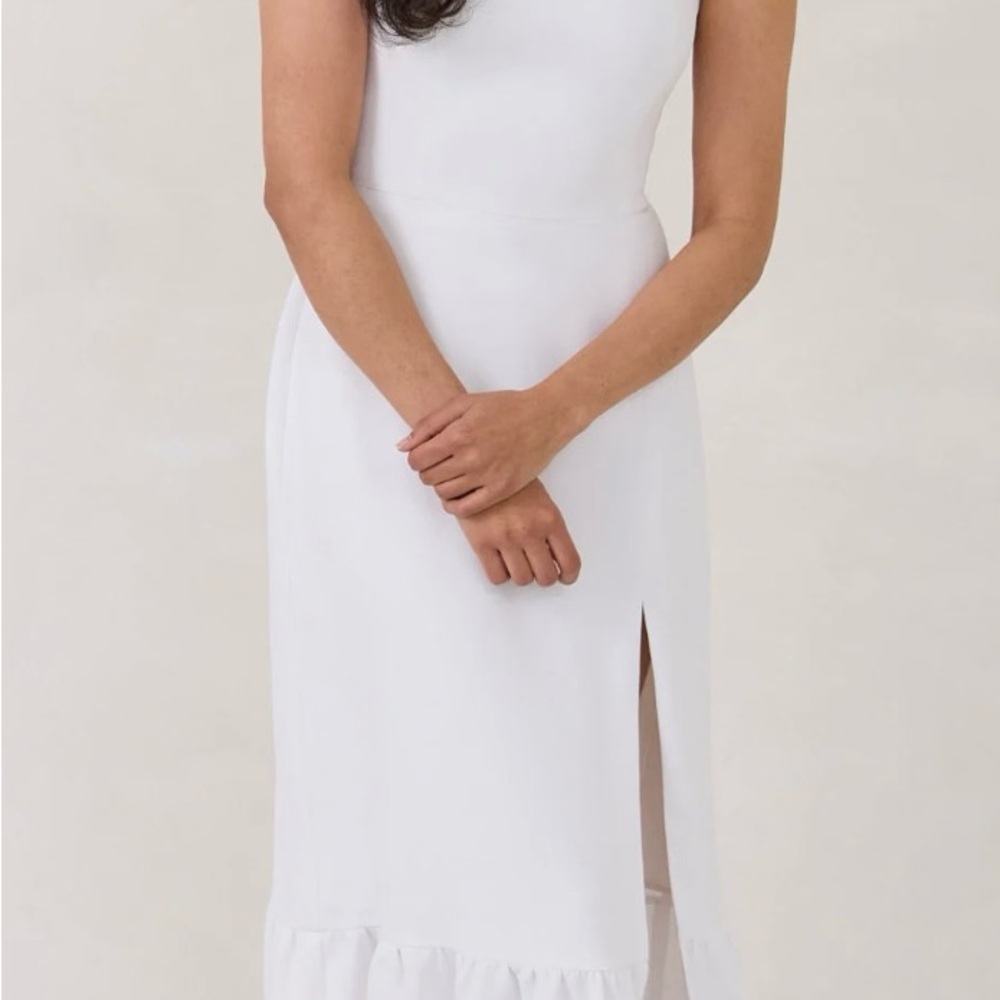 Elegant One Shoulder White Dress